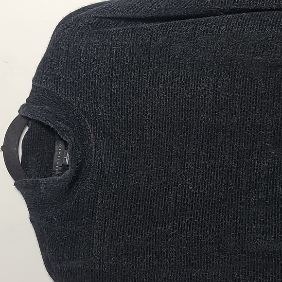 SANCTUARY Plush Teddy Mock Neck Black Sweater Size Large - Picture 5 of 16